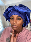 Pretty blue no elastic bonnet