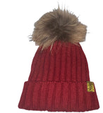 Satin lined Pom Pom hat